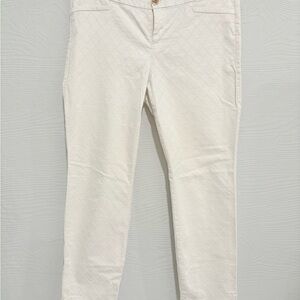 Lilly Pulitzer Cream Textured Pants